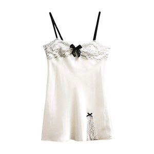 NWT Morgan Taylor Lace Trim Satin Bridal Chemise
